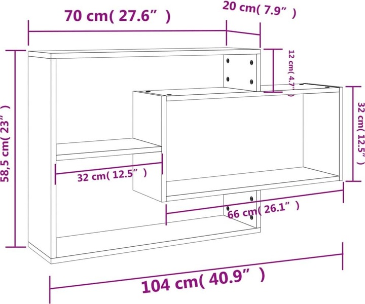 Image du produit VidaXL Deonte (104 x 24 x 60 cm)