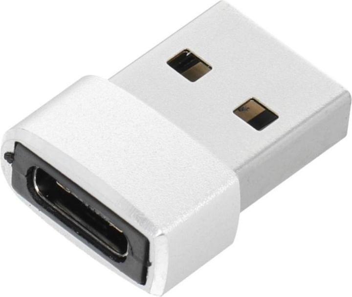 Produktbild OEM Converter Adaptor Type C (female) to USB A (male) silver (USB-A, USB-A)
