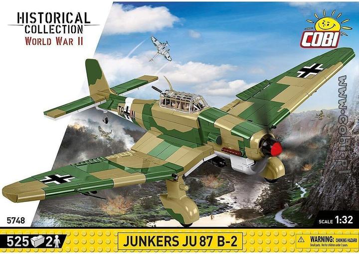 Actual product image Cobi 5748 - 525 PCS HC WWII /5748/ JUNKERS JU-87 G/D TANK BU