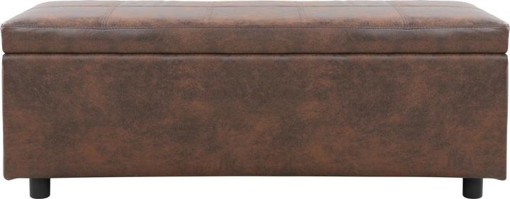 Produktbild Corium Sitztruhe Bukit 118x37x43 cm Kunstleder Braun (118 cm)