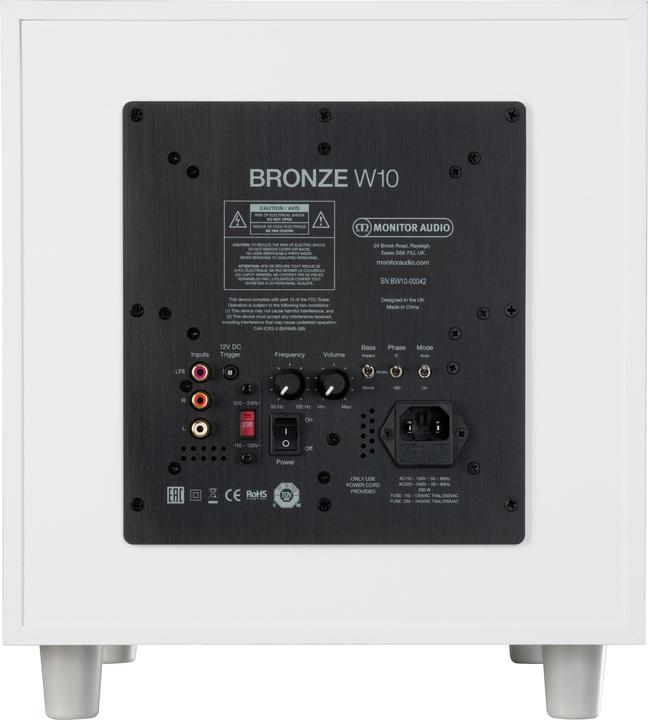Immagine prodotto Monitor Audio Subwoofer Bronzo W10 Bianco (1 pz., 220 W)