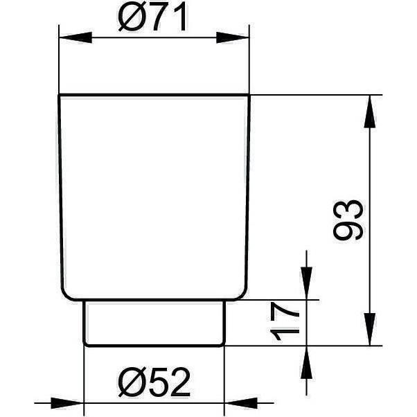 Thumbnail - Keuco, Zahnputzbecher, City (Ø 7 x 9.5 cm)