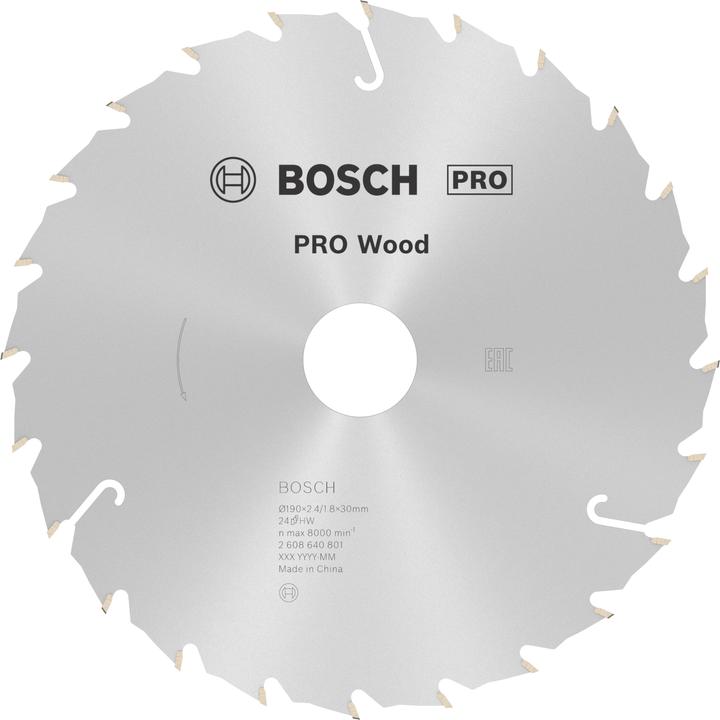 Productafbeelding Bosch Professional Zubehör Cirkelzaagblad Standaard voor Wo