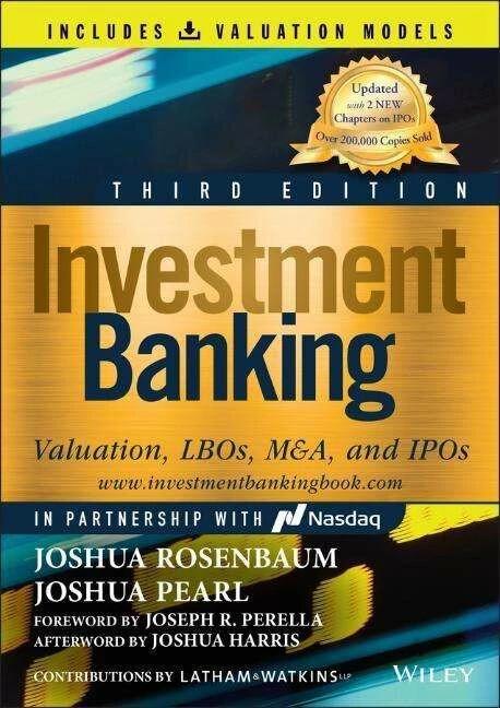 Produktbild Investment banking (Englisch, Joshua Rosenbaum, Joshua Pearl, 2022)