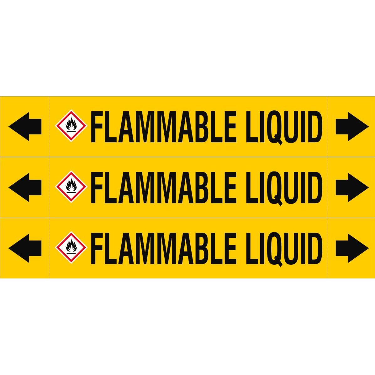 Brady ASME - Rohrmarkierer - Flammable Liquid (312896)