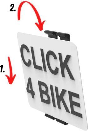 Actual product image 21cars Click4Bike number plate holder motorbike/scooter (Rear, Portrait format)