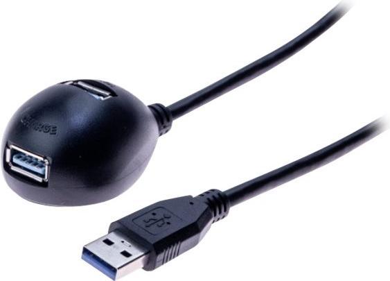 Exertis Connect USB 3.0 Desktop Verlängerungskabel, 1,5 m Ideal zum Anschluss eines USB Memory Sticks usw. (1.50 m, USB 3.0)