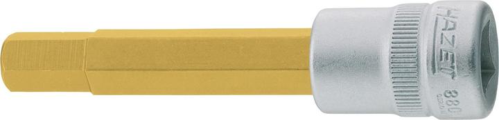Actual product image HAZET Screwdriver socket 8801-4 ∙ Square, hollow 10 mm (3/8 inch) ∙ Inside hexagon profile ∙ 4 mm (4 mm)