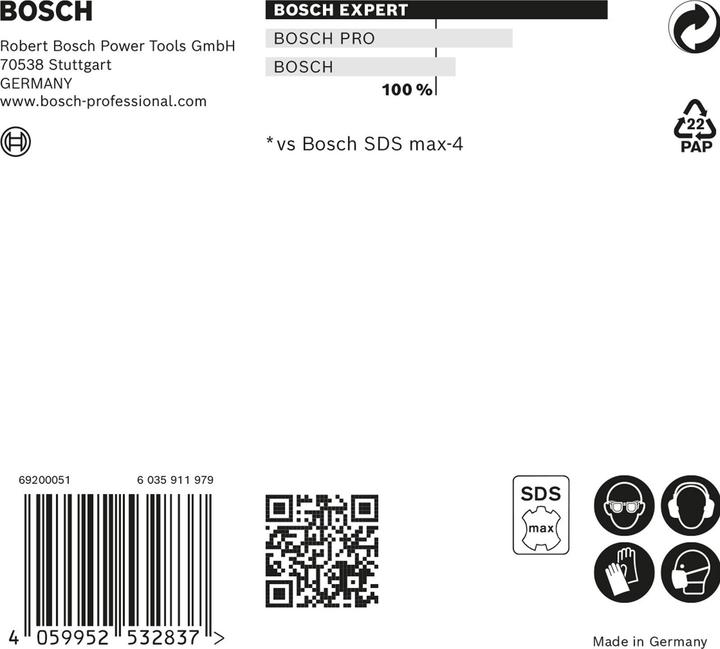Produktbild Bosch Professional Zubehör EXPERT SDS max-8X Hammerbohrer, 14 x 600 x 740 mm (14 Millimeter)