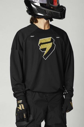Produktbild Shift Jersey White Label Flak Blk/Gld (XXS)