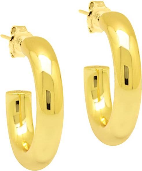 Candy Creolen Ellen, 925 Sterling Silber, vergoldet (925er Sterlingsilber, 18k vergoldet)