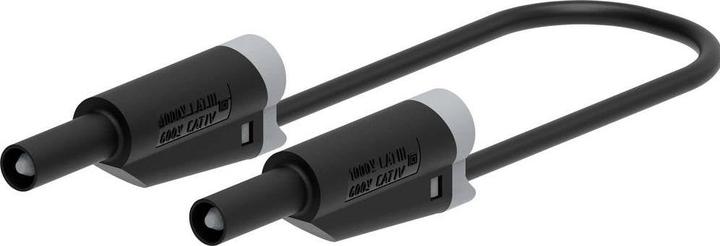 Actual product image Electro PJP 2711-IEC-CD1-25N Messleitung Bananenstecker 4 mm 25 cm Schwarz 1 St