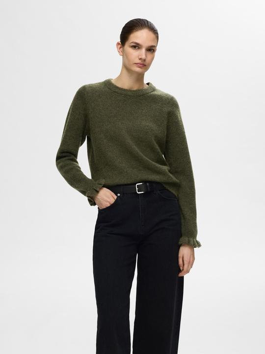 Produktbild Selected Femme Rüschenärmel Strickpullover (XS)