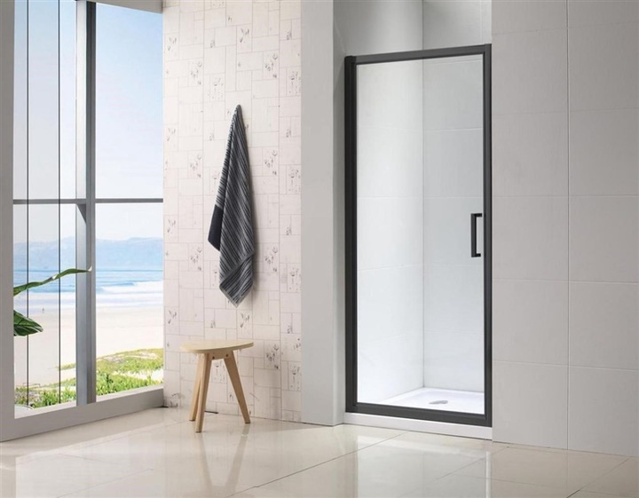 Actual product image Masterjero SHOWER DOOR 80X190CM 6MM BLACK