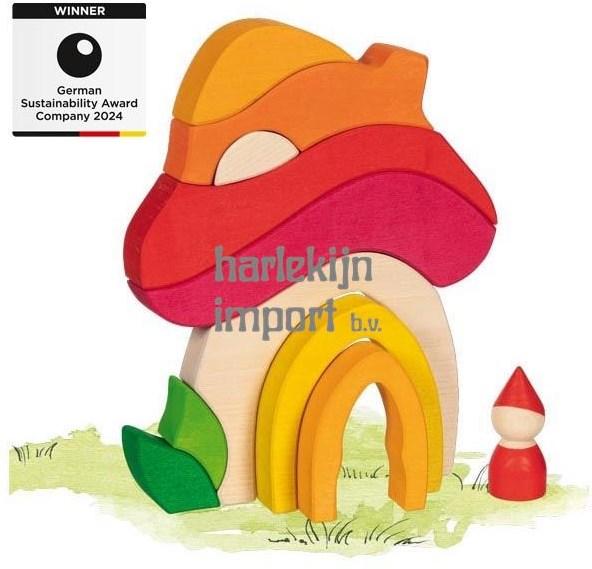 Image du produit Goki Maisonnette à champignons