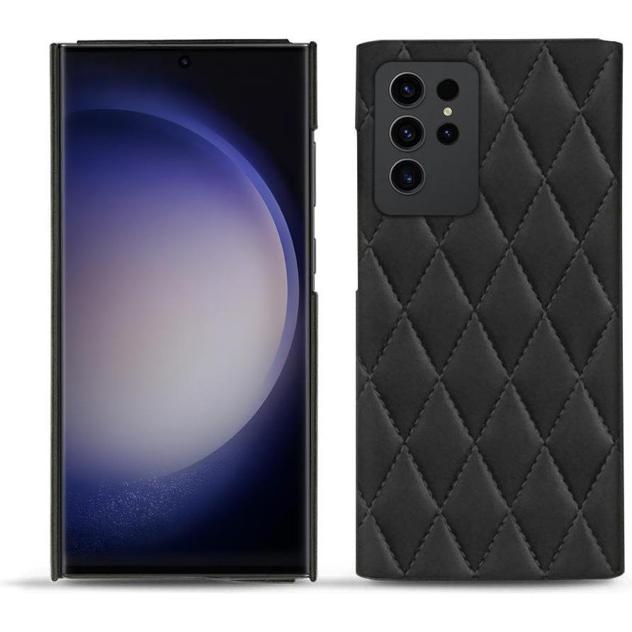 Thumbnail - Noreve Lederschutzhülle (Samsung Galaxy S23 Ultra), Smartphone Hülle, Schwarz