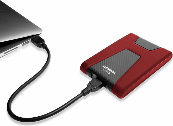 Image du produit Adata Disque dur externe HD650 Red 2TB USB 3.0 (2 To)