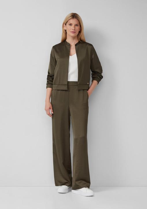 Immagine prodotto s.Oliver Indoor-Jacke Offene Satinjacke mit Elastikbündchen (48)