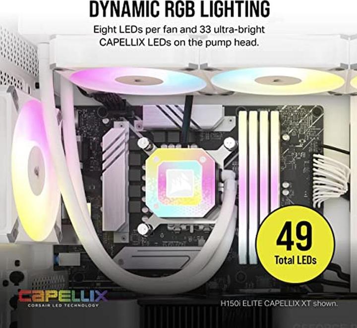 Immagine prodotto Corsair CPC iCUE H100i ELITE CAPELLIX XT Bianco