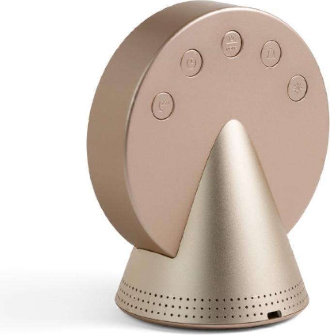 Productafbeelding Lexon Alarm clock Conic Clock gold