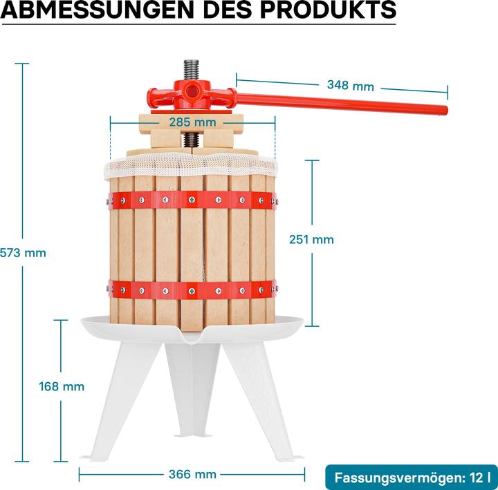 Produktbild Wiltec Obstpresse