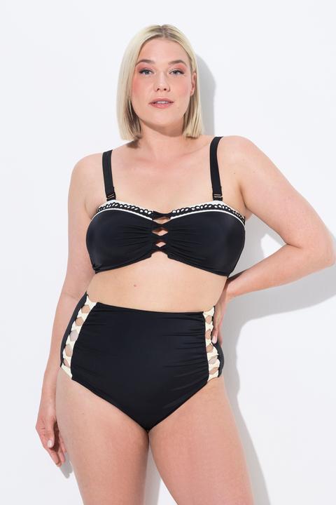 Produktbild Ulla Popken Bikini, Zierbänder, Softcups, Träger verstellbar, High Waist (42)