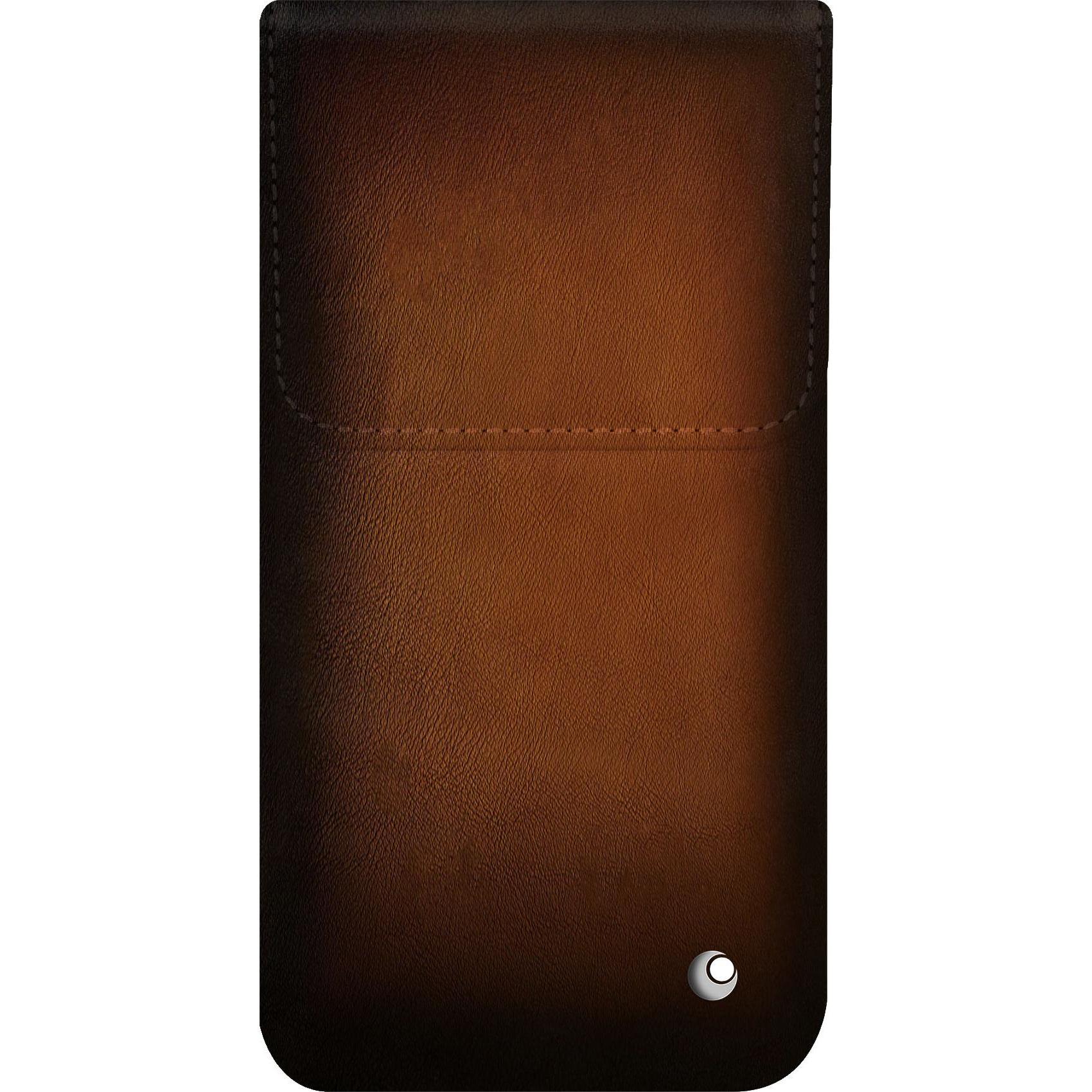 Noreve Lederschutzhülle (Apple iPhone 16 Plus), Smartphone Hülle, Braun