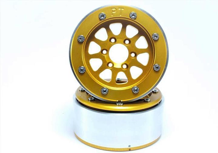 Image du produit Metsafil beadlock wheels gold/gold 1.9 (2 pcs.) sans moyeu de roue