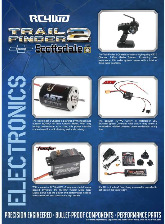 Actual product image Rc4Wd Scale Crawler Trail Finder 2 LWB Chevy K10 RTR, 1:10 (RTR Ready-to-Run)