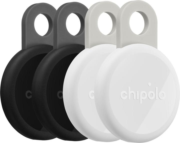 Actual product image Chipolo LOOP Schwarz/Weiss 4-Pack (Android, iOS)