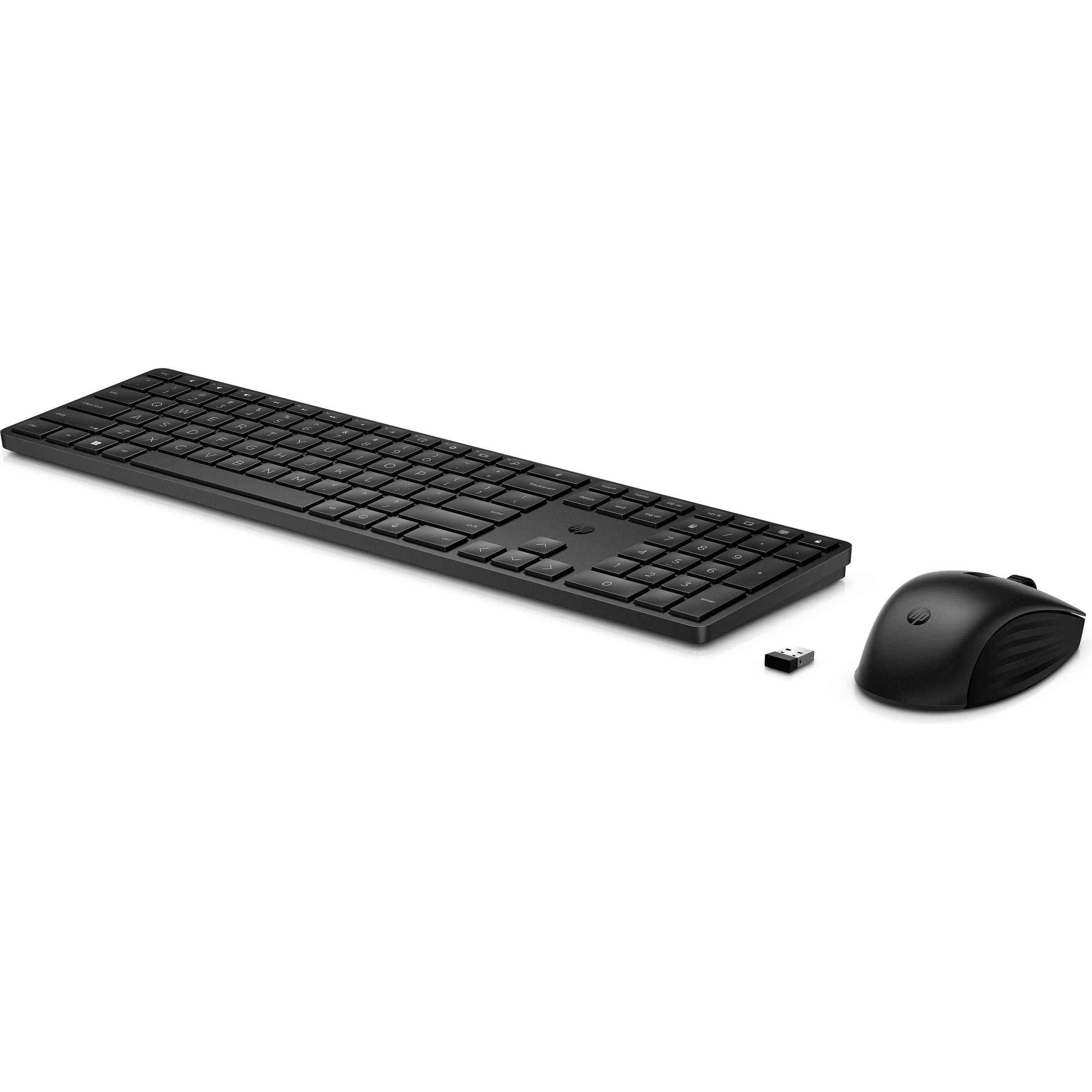 HP 650 (DE, Kabellos), Tastatur, Schwarz