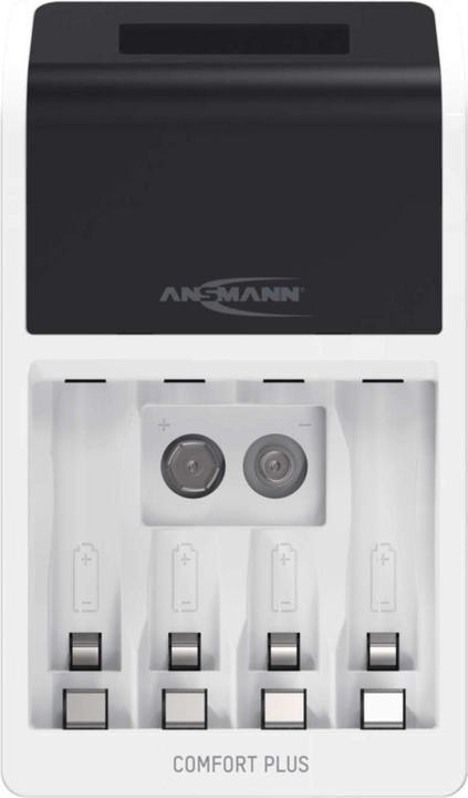 Image du produit Ansmann Chargeur rapide Comfort Plus pour piles NiMH rechargeables, AA ou AAA (1 pcs, AA, AAA, 2100 mAh, Piles rechargeables + chargeur)