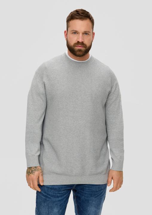 Image du produit s.Oliver Strickpullover Strickpullover mit Waffelpiqué-Muster (5XL)
