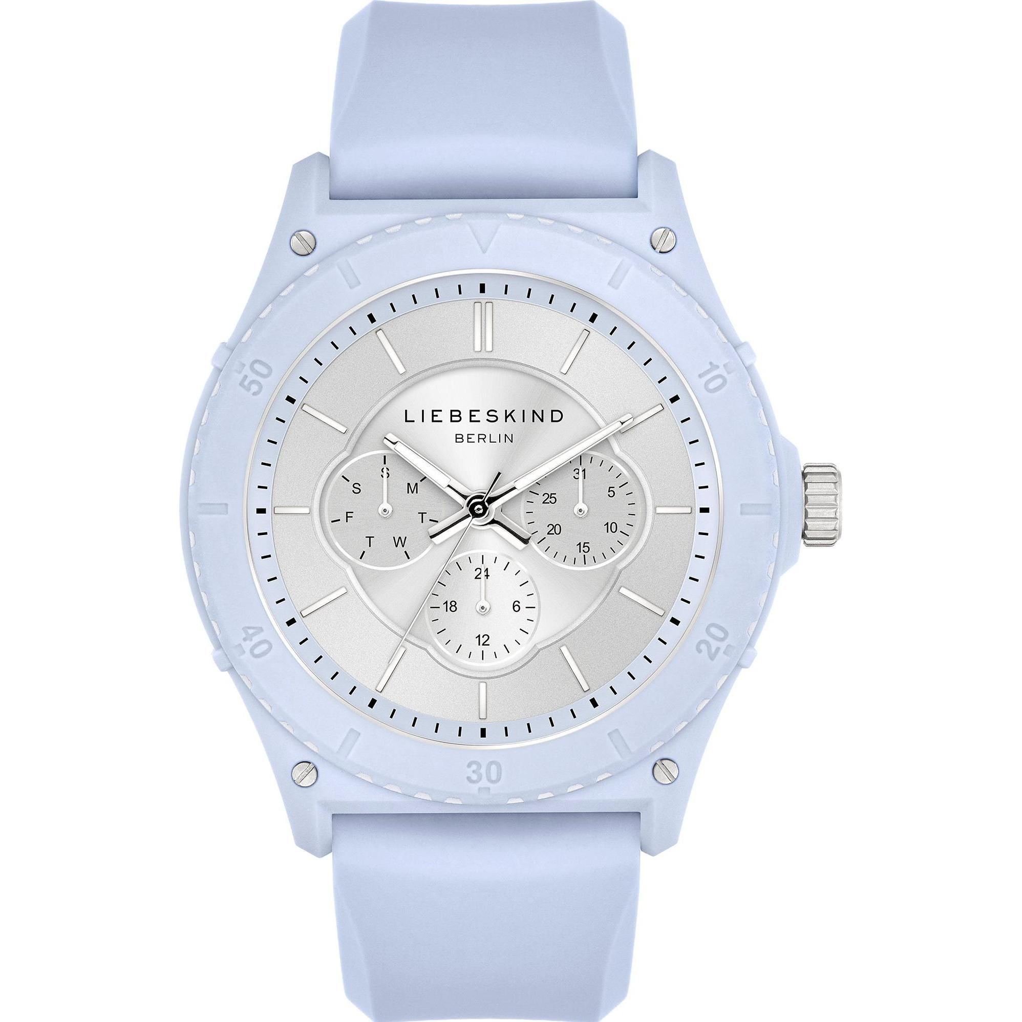 Liebeskind Berlin, Armbanduhr, Damenuhr, Blau, (Analoguhr, 44 mm)