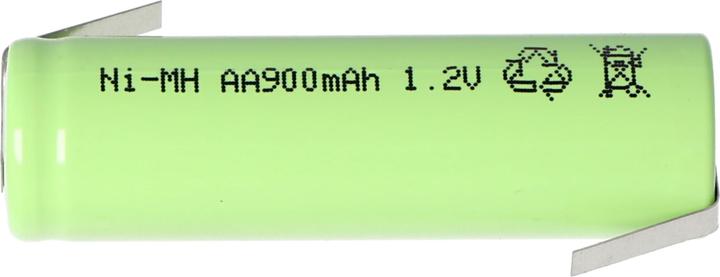 Actual product image AccuCell Akku Flat Top Mignon AA mit Lötfahne in Z-Form (1 pcs., AA, 800 mAh, Battery + charger)