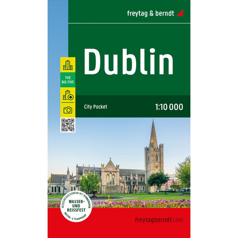 Dublin, Stadtplan 1:10.000, freytag & berndt, Landkarte