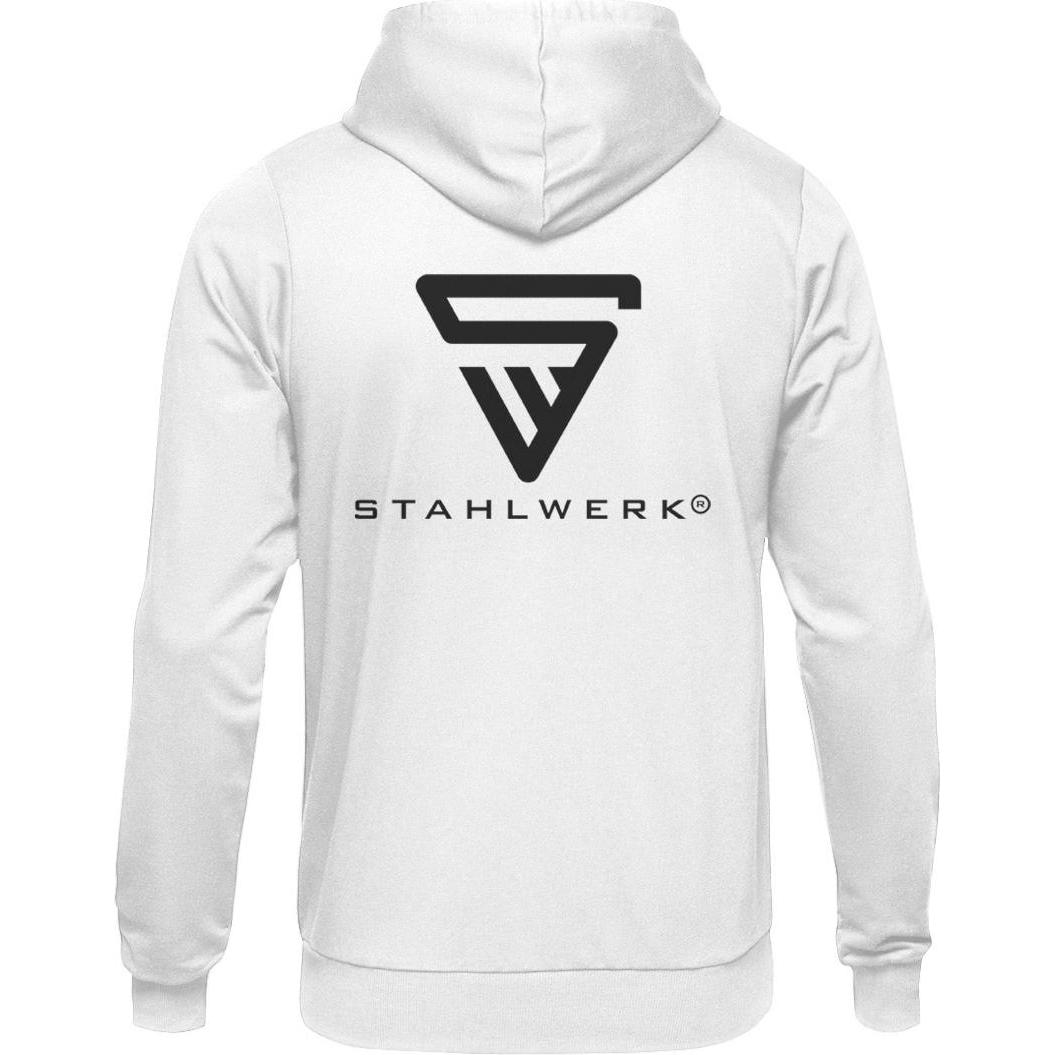 Thumbnail - Stahlwerk, Herren, Pullover, Hoodie Kapuzenpullover Kapuzenpulli mit Reissverschluss Weiss Grösse XL, Weiss, (XL)