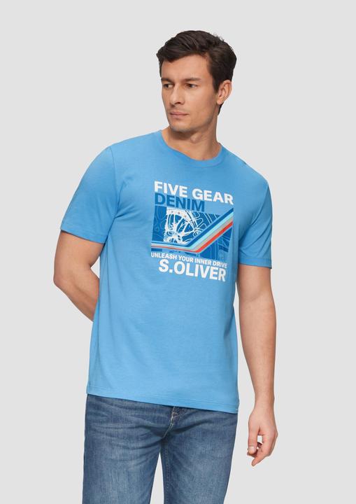 Actual product image S.Oliver T-Shirt Baumwoll-T-Shirt mit Frontprint (L)
