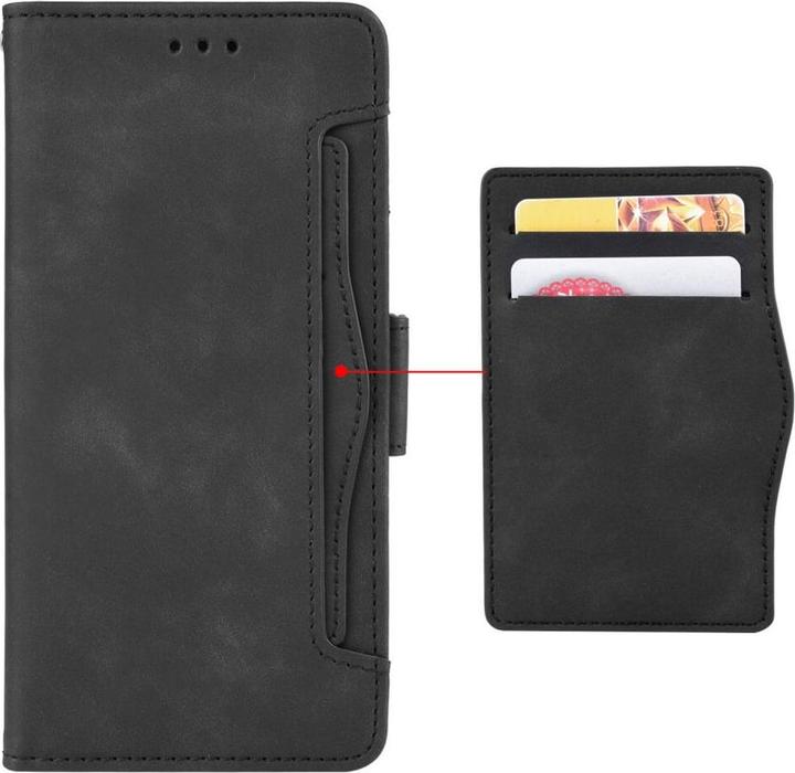 Produktbild Cover-Discount iPhone 15 Pro Max - Etui mit vielen Kartenfächer schwarz (Apple iPhone 15 Pro Max)
