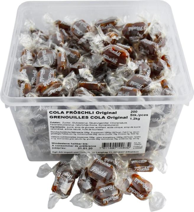 Actual product image Cola-Fröschli Sweets (200 pcs., 1200 g)
