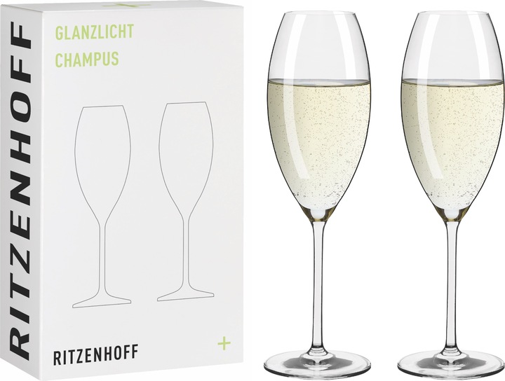 Actual product image Ritzenhoff Sparkling wine glass set of 2 (32.50 cl, 2 Glasses, Champagne glasses)
