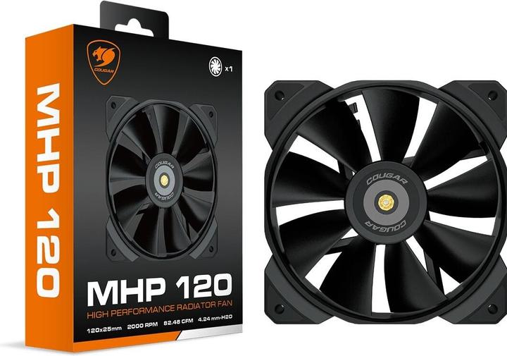 Actual product image Cougar Cabinet Mhp 120 Black Fan (120 mm, 1x)