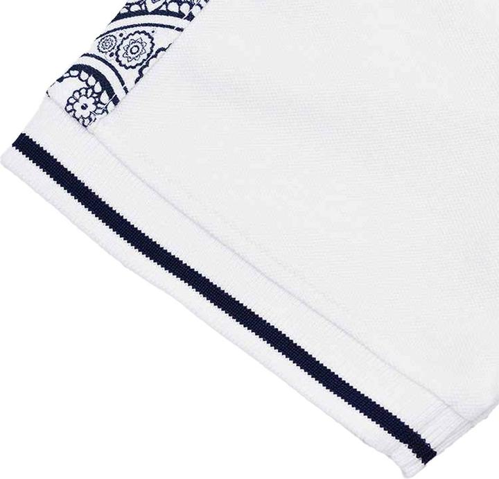 Actual product image Lambretta Mens SS24 Paisley Taped Polo Shirt (XXL)