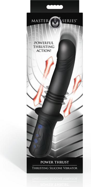 Image du produit XR Brands Power Thrust - Thrusting Silicone Vibrator - Black