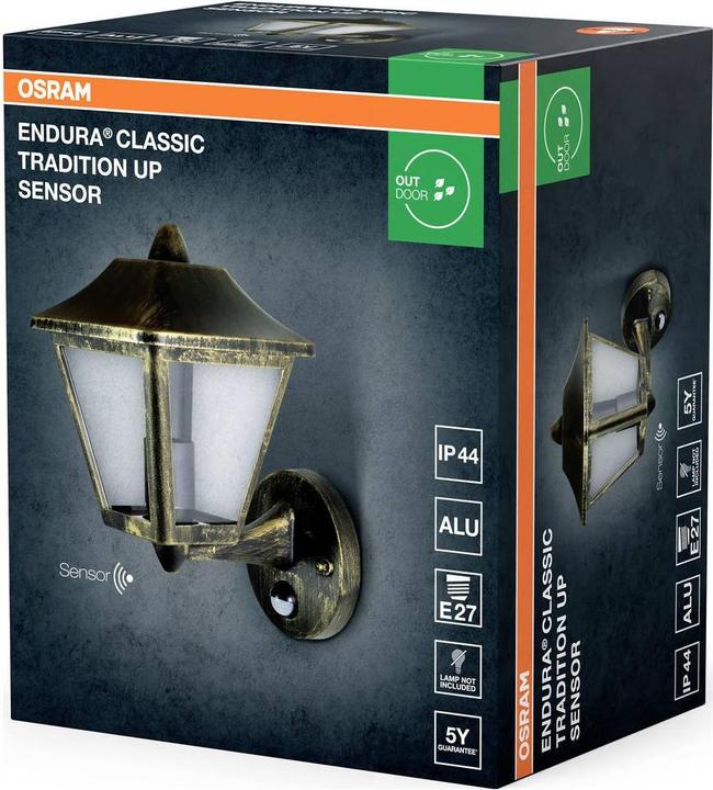 Image du produit Osram ENDURA® CLASSIC TRADITION ALU Up Sensor E27 Gold (E27, IP44)