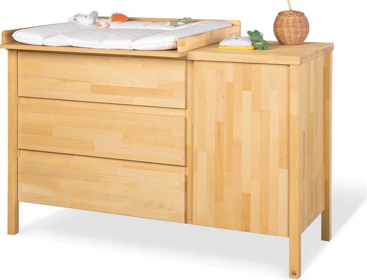 Produktbild Pinolino Kinderzimmer-Set „Enno” extrabreit, 2-tlg. (Wickelkommode, Babybett)