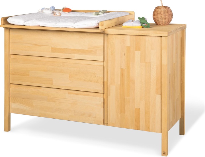 Actual product image Pinolino Enno" extra-wide children's room set, 2-pcs. (Changing unit, Baby cot)