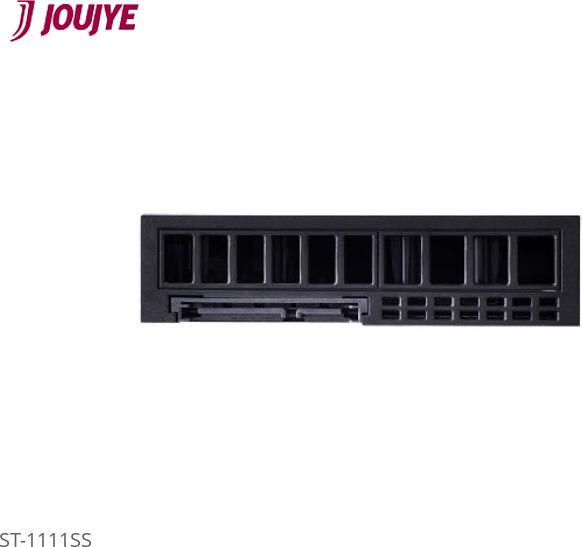 Actual product image Joujye ST-1111SS SATA mobile rack 8.9cm 3.5inch black for 6.4cm 2.5inch HDD SATA SAS