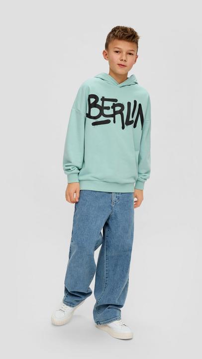 Produktbild s.Oliver Sweatshirt Sweatshirt mit Schriftprint (S)