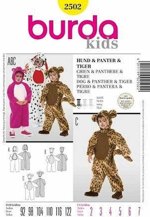 Produktbild Schnittmuster Hund Panter Tiger